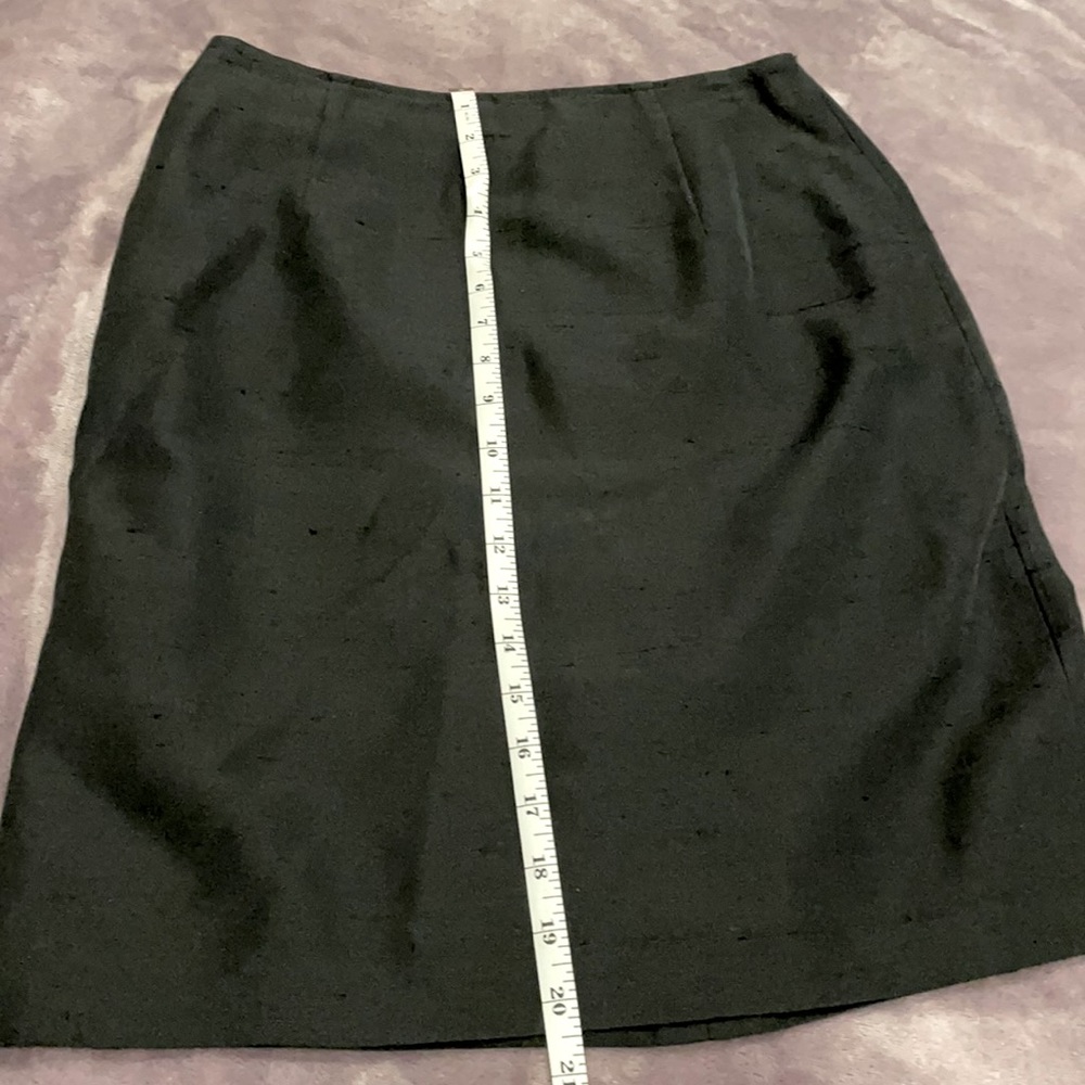 Escada black silk/cotton skirt